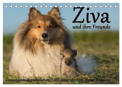 Ziva und ihre Freunde (Tischkalender 2025 DIN A5 quer), CALVENDO Monatskalender