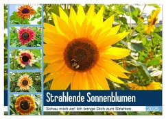 Strahlende Sonnenblumen (Wandkalender 2025 DIN A2 quer), CALVENDO Monatskalender