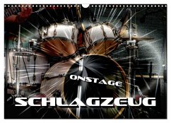 Schlagzeug onstage (Wandkalender 2025 DIN A3 quer), CALVENDO Monatskalender