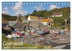 Cornwall - Devon Somerset Dorset (Tischkalender 2025 DIN A5 quer), CALVENDO Monatskalender