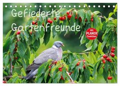 Gefiederte Gartenfreunde (Tischkalender 2025 DIN A5 quer), CALVENDO Monatskalender - Calvendo;Jäger, Anette/Thomas