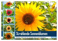 Strahlende Sonnenblumen (Wandkalender 2025 DIN A4 quer), CALVENDO Monatskalender - Calvendo;Sigwarth, Karin