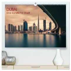 Dubai - Eine künstliche Stadt (hochwertiger Premium Wandkalender 2025 DIN A2 quer), Kunstdruck in Hochglanz