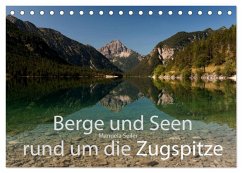 Berge und Seen rund um die Zugspitze (Tischkalender 2025 DIN A5 quer), CALVENDO Monatskalender