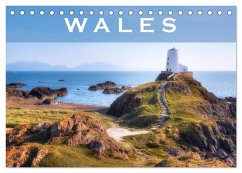 Wales (Tischkalender 2025 DIN A5 quer), CALVENDO Monatskalender