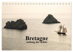 Bretagne entlang der Küste (Tischkalender 2025 DIN A5 quer), CALVENDO Monatskalender - Calvendo;Berger, Anne