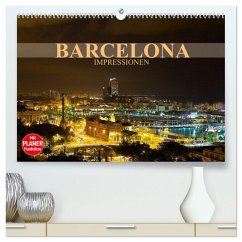 Barcelona Impressionen (hochwertiger Premium Wandkalender 2025 DIN A2 quer), Kunstdruck in Hochglanz