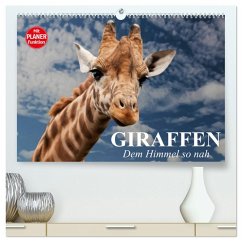 Giraffen. Dem Himmel so nah (hochwertiger Premium Wandkalender 2025 DIN A2 quer), Kunstdruck in Hochglanz