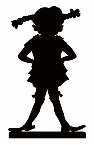 Pippi Langstrumpf. Buchstütze Pippi Langstrumpf. Buchstütze