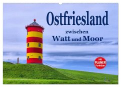 Ostfriesland - zwischen Watt und Moor (Wandkalender 2025 DIN A2 quer), CALVENDO Monatskalender