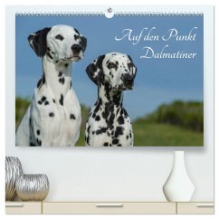 Auf den Punkt - Dalmatiner (hochwertiger Premium Wandkalender 2025 DIN A2 quer), Kunstdruck in Hochglanz