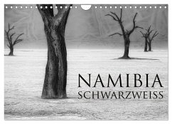 Namibia schwarzweiß (Wandkalender 2025 DIN A4 quer), CALVENDO Monatskalender
