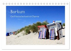 Borkum - Ostfriesische Insel mit Charme (Tischkalender 2025 DIN A5 quer), CALVENDO Monatskalender - Calvendo;Sucker, Anja