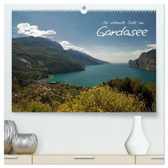 Die schönste Seite am Gardasee (hochwertiger Premium Wandkalender 2025 DIN A2 quer), Kunstdruck in Hochglanz