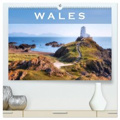 Wales (hochwertiger Premium Wandkalender 2025 DIN A2 quer), Kunstdruck in Hochglanz