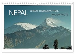 NEPAL GREAT HIMALAYA TRAIL - KULTUR ROUTE (Wandkalender 2025 DIN A4 quer), CALVENDO Monatskalender