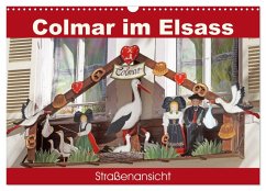 Colmar im Elsass - Straßenansicht (Wandkalender 2025 DIN A3 quer), CALVENDO Monatskalender - Calvendo;Flori0