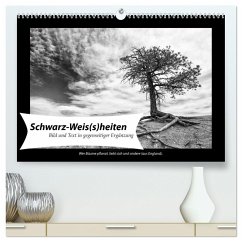 Schwarz-Weis(s)heiten (hochwertiger Premium Wandkalender 2025 DIN A2 quer), Kunstdruck in Hochglanz
