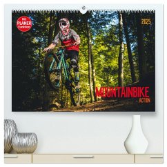 Mountainbike Action (hochwertiger Premium Wandkalender 2025 DIN A2 quer), Kunstdruck in Hochglanz - Calvendo;Meutzner, Dirk