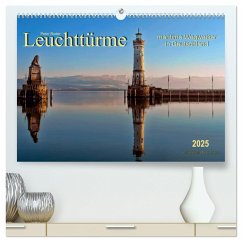Leuchttürme - maritime Wegweiser in Deutschland (hochwertiger Premium Wandkalender 2025 DIN A2 quer), Kunstdruck in Hochglanz - Calvendo;Roder, Peter