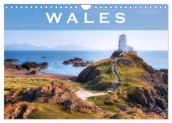 Wales (Wandkalender 2025 DIN A4 quer), CALVENDO Monatskalender
