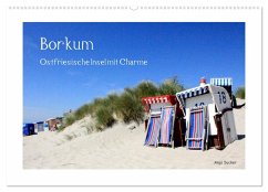 Borkum - Ostfriesische Insel mit Charme (Wandkalender 2025 DIN A2 quer), CALVENDO Monatskalender