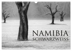 Namibia schwarzweiß (Wandkalender 2025 DIN A3 quer), CALVENDO Monatskalender