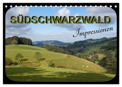 Südschwarzwald - Impressionen (Tischkalender 2025 DIN A5 quer), CALVENDO Monatskalender