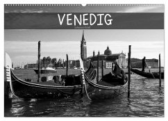 Venedig schwarz-weiß (Wandkalender 2025 DIN A2 quer), CALVENDO Monatskalender - Calvendo;Meutzner, Dirk