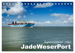 Impressionen vom JadeWeserPort (Tischkalender 2025 DIN A5 quer), CALVENDO Monatskalender - Calvendo;www.geniusstrand.de