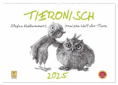 TIERONISCH (Wandkalender 2025 DIN A2 quer), CALVENDO Monatskalender