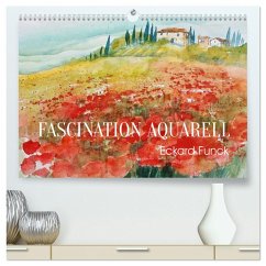 Faszination Aquarell - Eckard Funck (hochwertiger Premium Wandkalender 2025 DIN A2 quer), Kunstdruck in Hochglanz