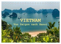 VIETNAM - Von Saigon nach Hanoi (Tischkalender 2025 DIN A5 quer), CALVENDO Monatskalender