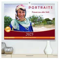 PORTRAITS - Frauen aus aller Welt (hochwertiger Premium Wandkalender 2025 DIN A2 quer), Kunstdruck in Hochglanz