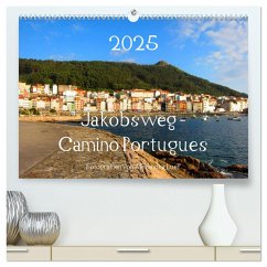 Jakobsweg - Camino Portugues (hochwertiger Premium Wandkalender 2025 DIN A2 quer), Kunstdruck in Hochglanz - Calvendo;Luef, Alexandra