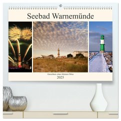 Seebad Warnemünde (hochwertiger Premium Wandkalender 2025 DIN A2 quer), Kunstdruck in Hochglanz