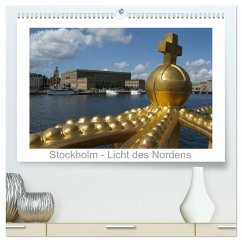 Stockholm - Licht des Nordens (hochwertiger Premium Wandkalender 2025 DIN A2 quer), Kunstdruck in Hochglanz