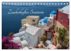 Zauberhaftes Santorin (Tischkalender 2025 DIN A5 quer), CALVENDO Monatskalender