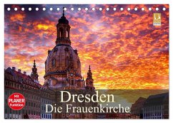 Dresden - Die Frauenkirche (Tischkalender 2025 DIN A5 quer), CALVENDO Monatskalender