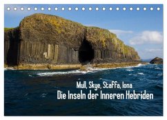 Mull, Skye, Staffa, Iona. Die Inseln der Inneren Hebriden (Tischkalender 2025 DIN A5 quer), CALVENDO Monatskalender - Calvendo;Uppena (GdT), Leon