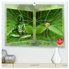 Buddha und Yin Yang (hochwertiger Premium Wandkalender 2025 DIN A2 quer), Kunstdruck in Hochglanz - Calvendo;Burlager, Claudia