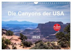 Die Canyons der USA (Wandkalender 2025 DIN A4 quer), CALVENDO Monatskalender