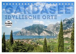 GARDASEE Idyllische Orte (Tischkalender 2025 DIN A5 quer), CALVENDO Monatskalender