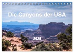 Die Canyons der USA (Tischkalender 2025 DIN A5 quer), CALVENDO Monatskalender
