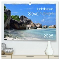 Lichtblicke - Seychellen (hochwertiger Premium Wandkalender 2025 DIN A2 quer), Kunstdruck in Hochglanz - Calvendo;Bade, Uwe