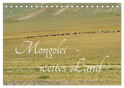 Mongolei - weites Land (Tischkalender 2025 DIN A5 quer), CALVENDO Monatskalender