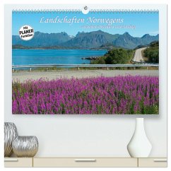 Landschaften Norwegens zwischen Polarkreis und Nordkap (hochwertiger Premium Wandkalender 2025 DIN A2 quer), Kunstdruck in Hochglanz