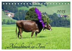 Almabtrieb in Tirol (Tischkalender 2025 DIN A5 quer), CALVENDO Monatskalender