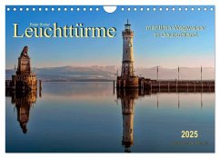 Leuchttürme - maritime Wegweiser in Deutschland (Wandkalender 2025 DIN A4 quer), CALVENDO Monatskalender