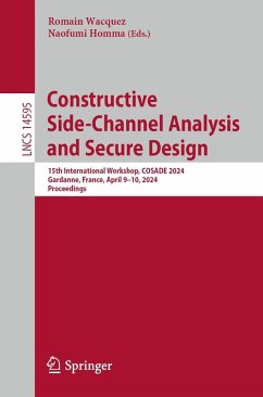 Constructive Side-Channel Analysis and Secure Design (eBook, PDF) - Wacquez, Romain